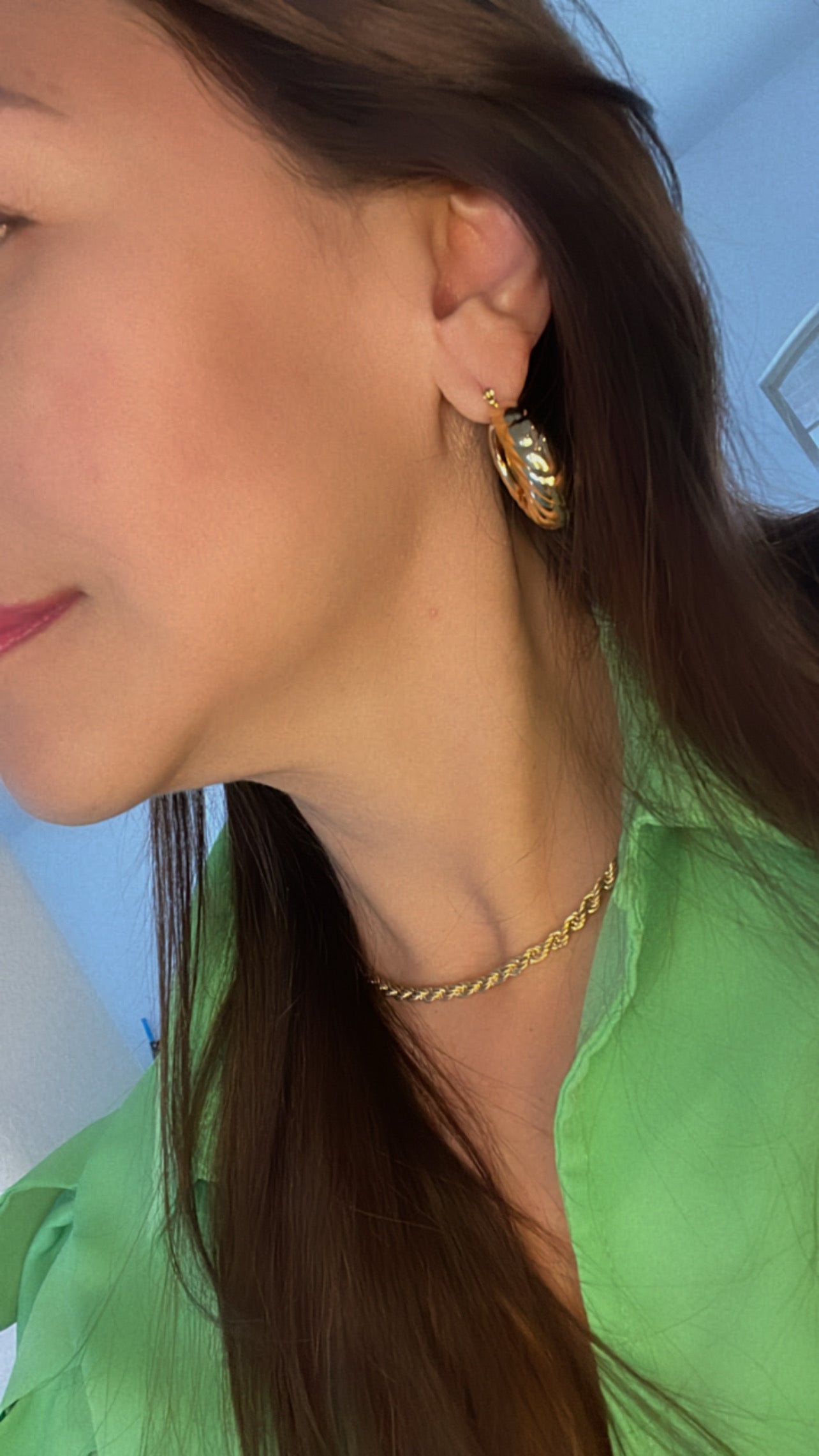 Chuncky Hoops Earrings