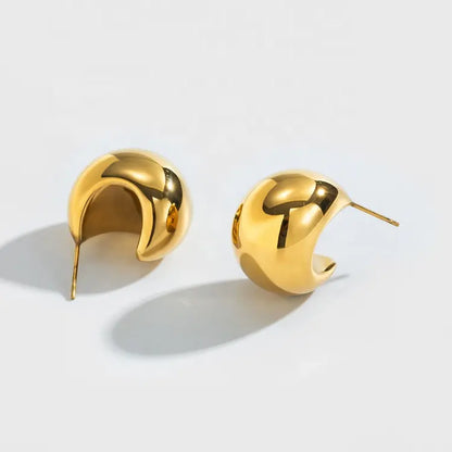 Chunky Bold Stud Earrings