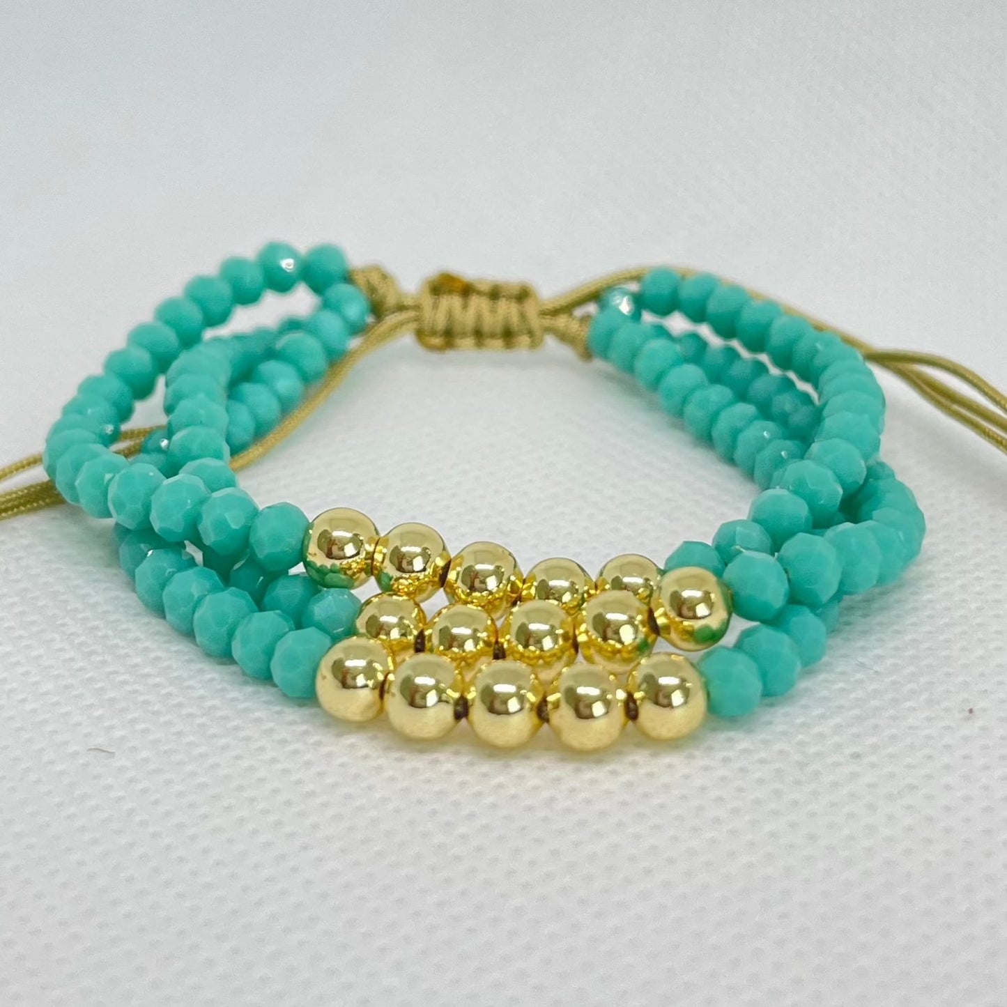 Triple Strand Beaded Bracelet