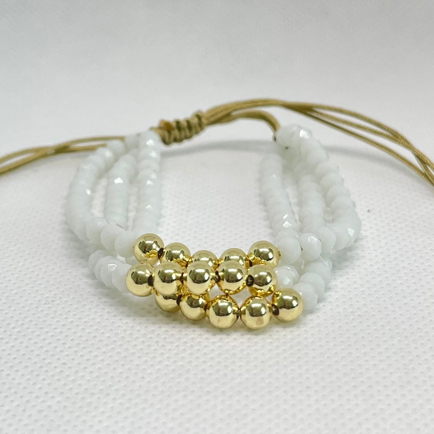 Triple Strand Beaded Bracelet