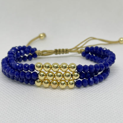 Triple Strand Beaded Bracelet