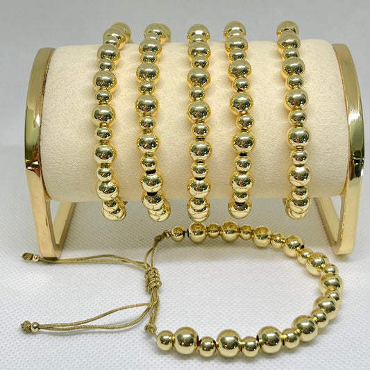 Gold Bead Bracelet