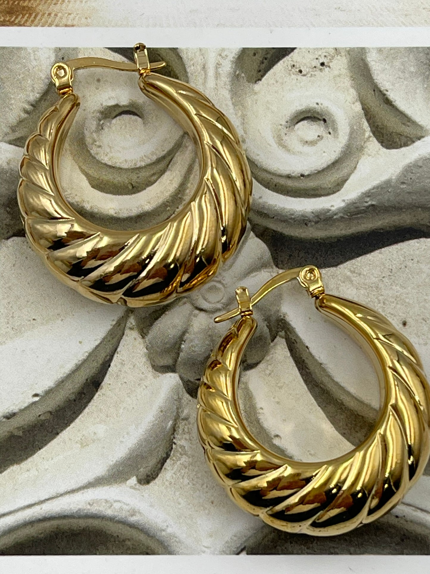 Chuncky Hoops Earrings