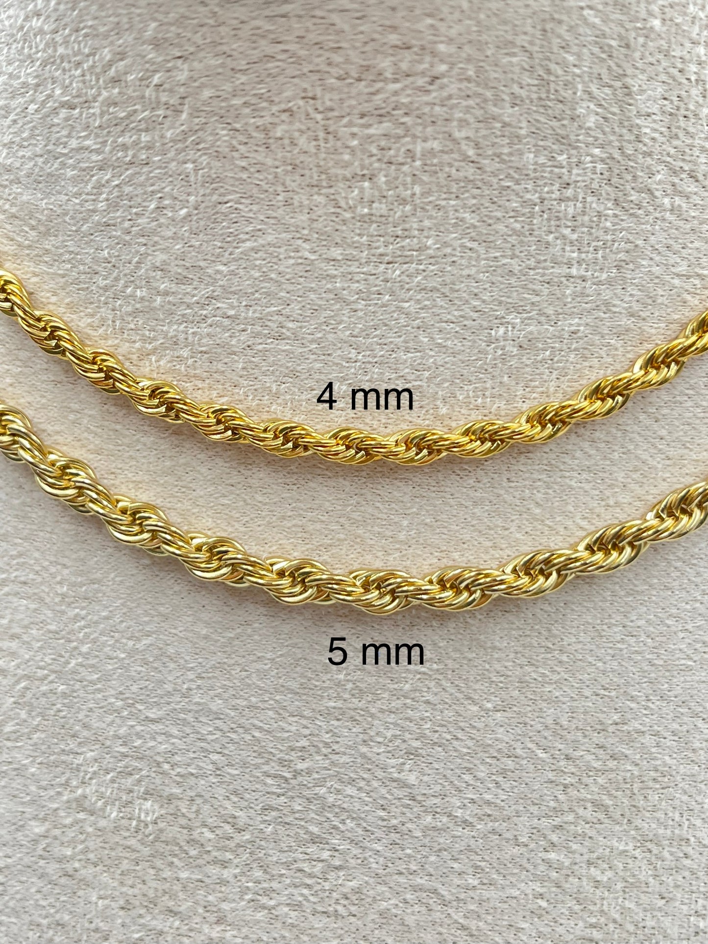 Twisted Gold Rope Chain