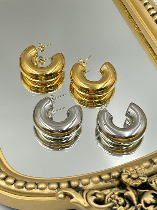 Chunky Hoop Earrings