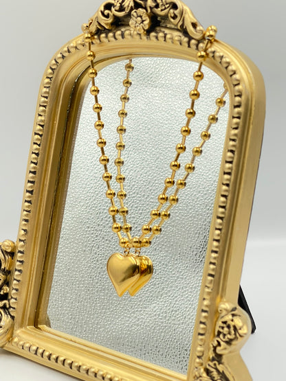 Chunky Heart Pendant Necklace