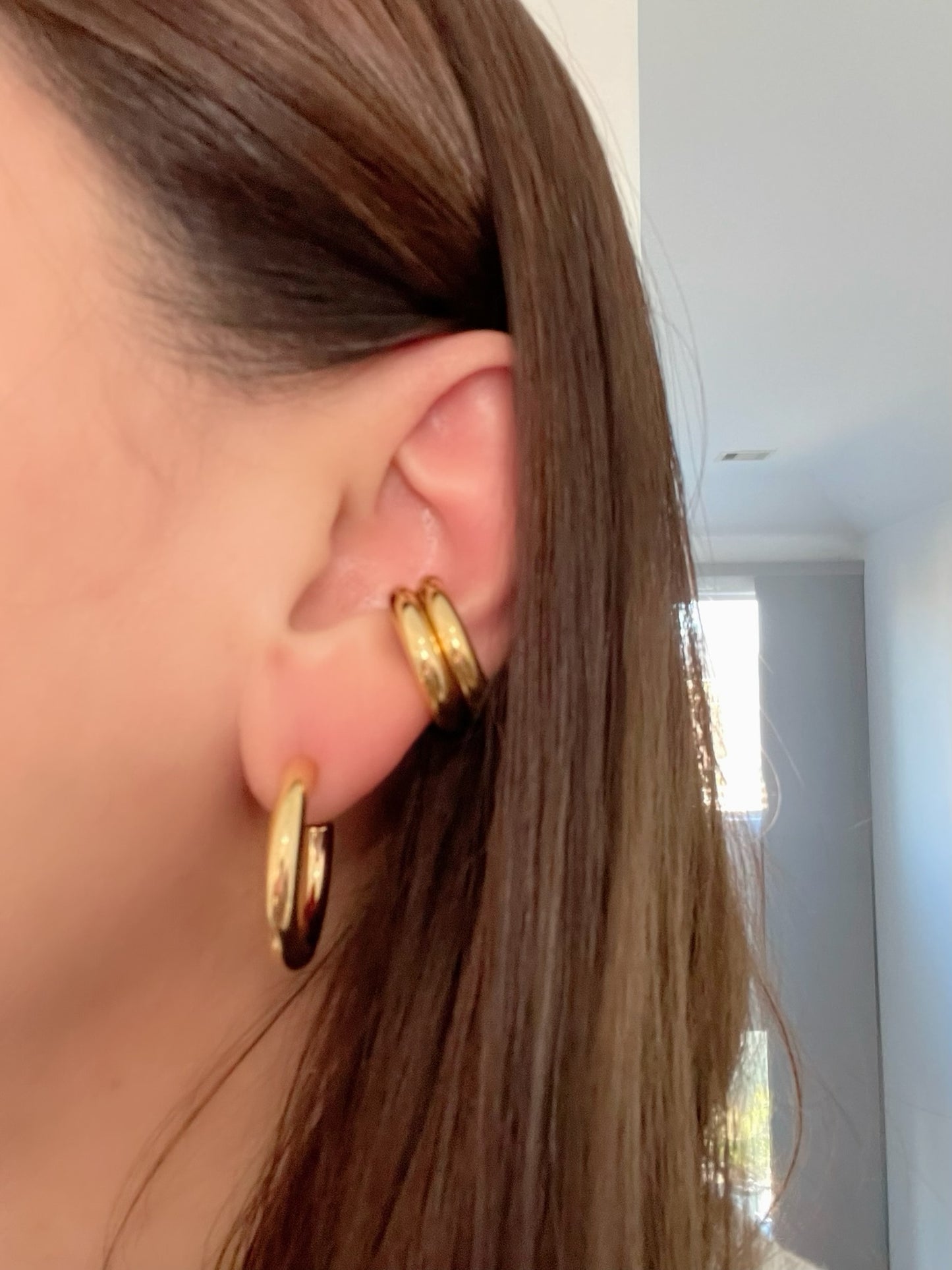 Double CC Ear Cuff