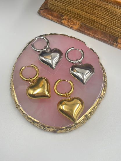 Hoop Heart Shape Earring