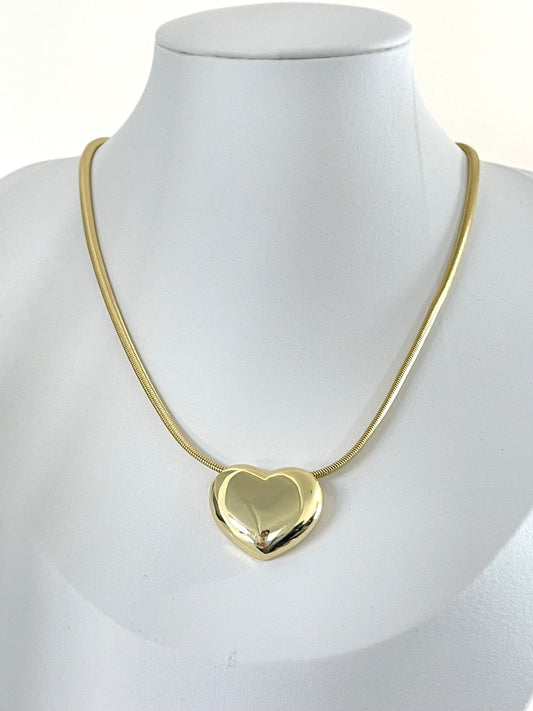 Puffy Heart Necklace