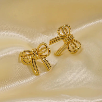 Double layered Bow Earring