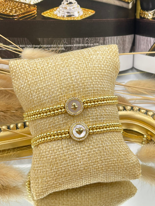 Golden Bead Bracelets