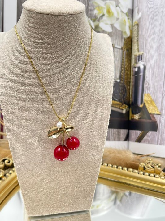 Red Cherry Necklace