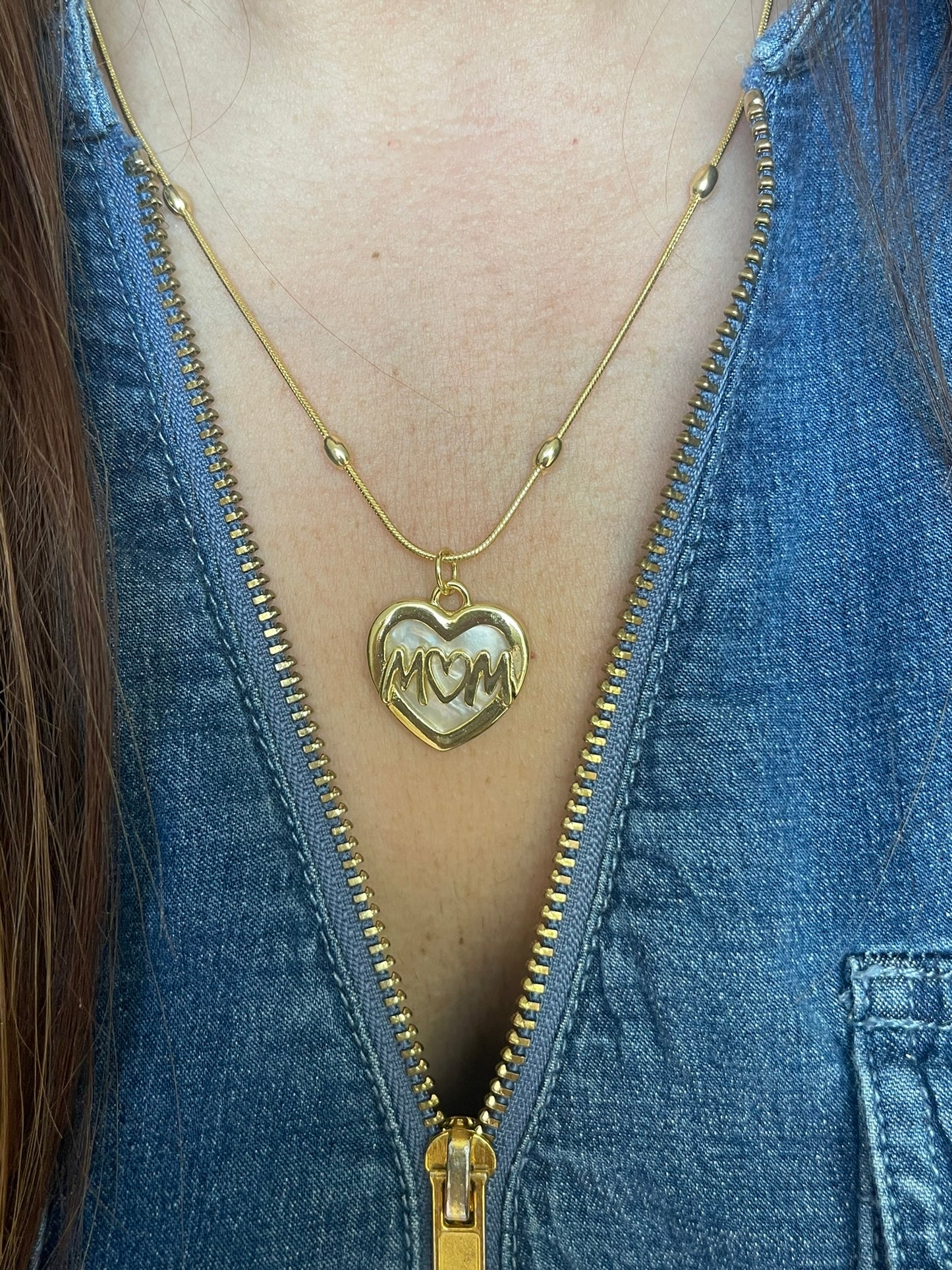 Mom Heart Necklace