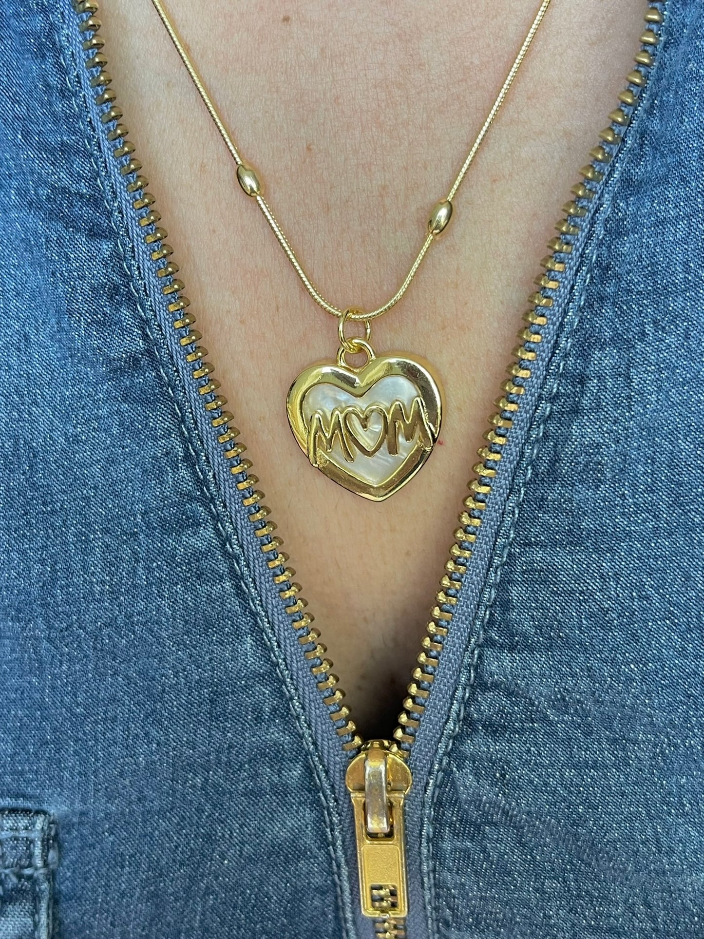 Mom Heart Necklace