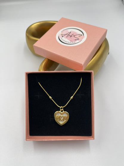 Mom Heart Necklace