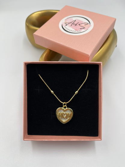 Mom Heart Necklace