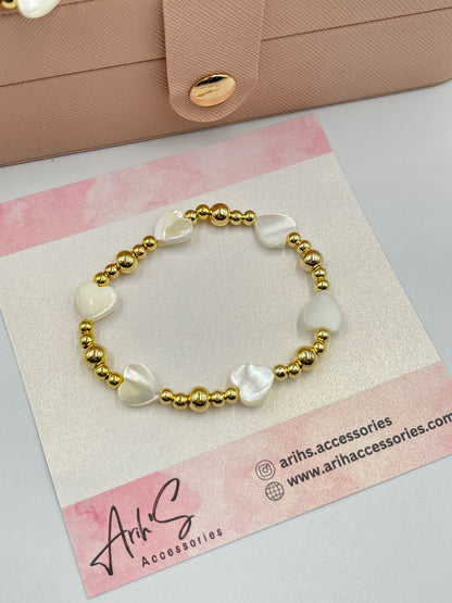 Sweet Heart Elastic Bracelet