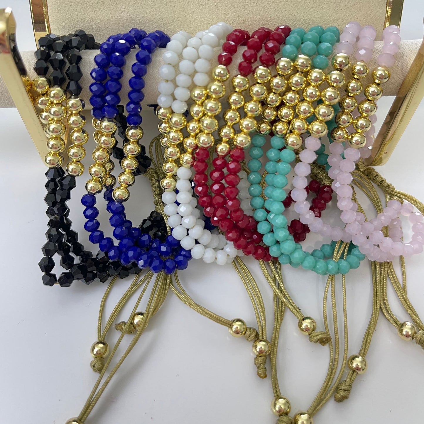 Triple Strand Beaded Bracelet