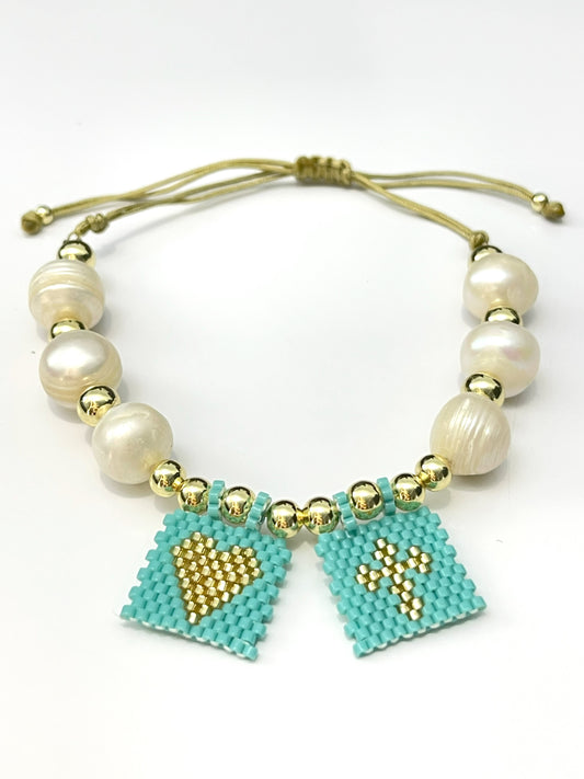 Doble Miyuki Scapular Bracelet